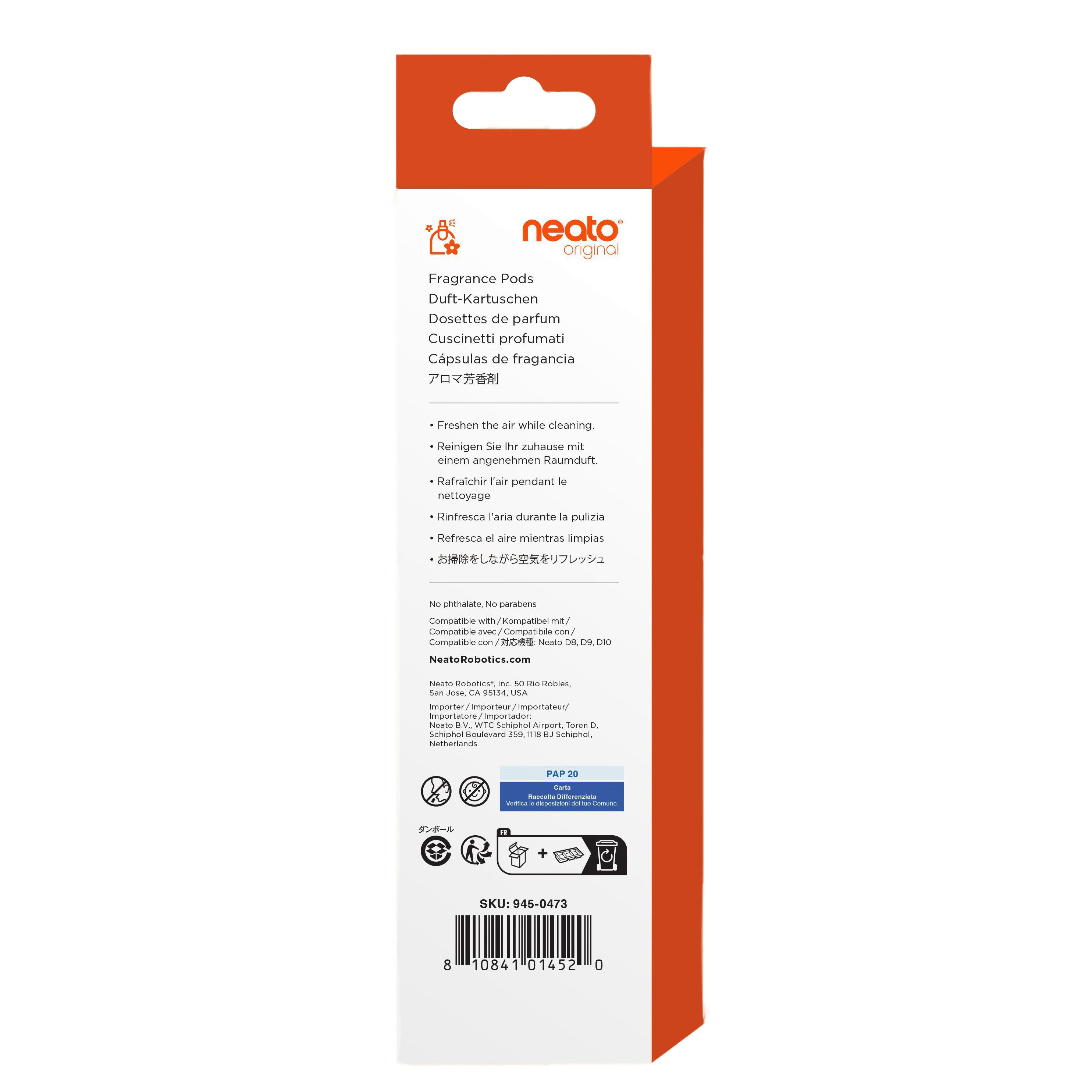 Neato Fragrance Pods | Fresh (Citrus) | 6-Pack