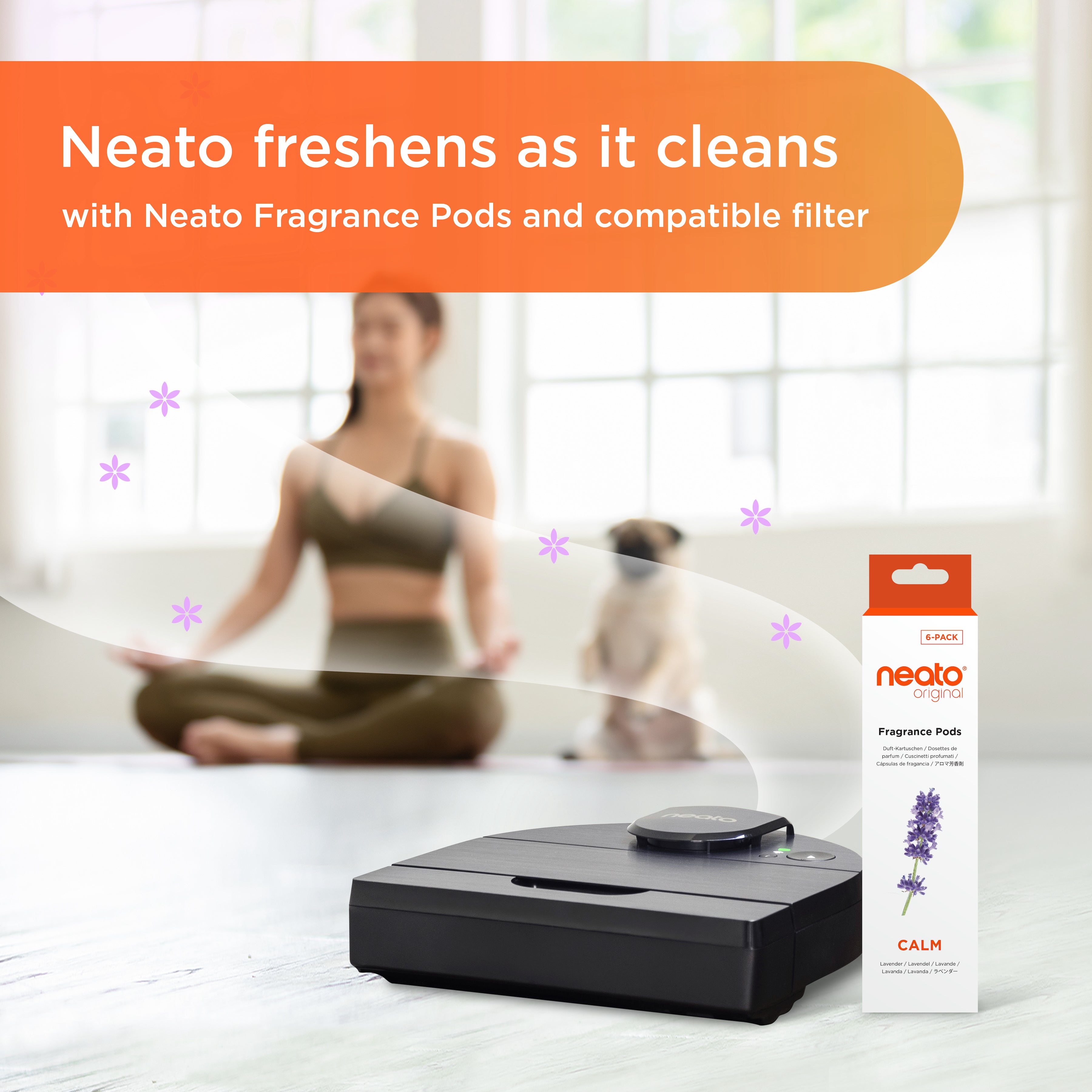 Neato Fragrance Pods | Calm (Lavender) | 6-Pack