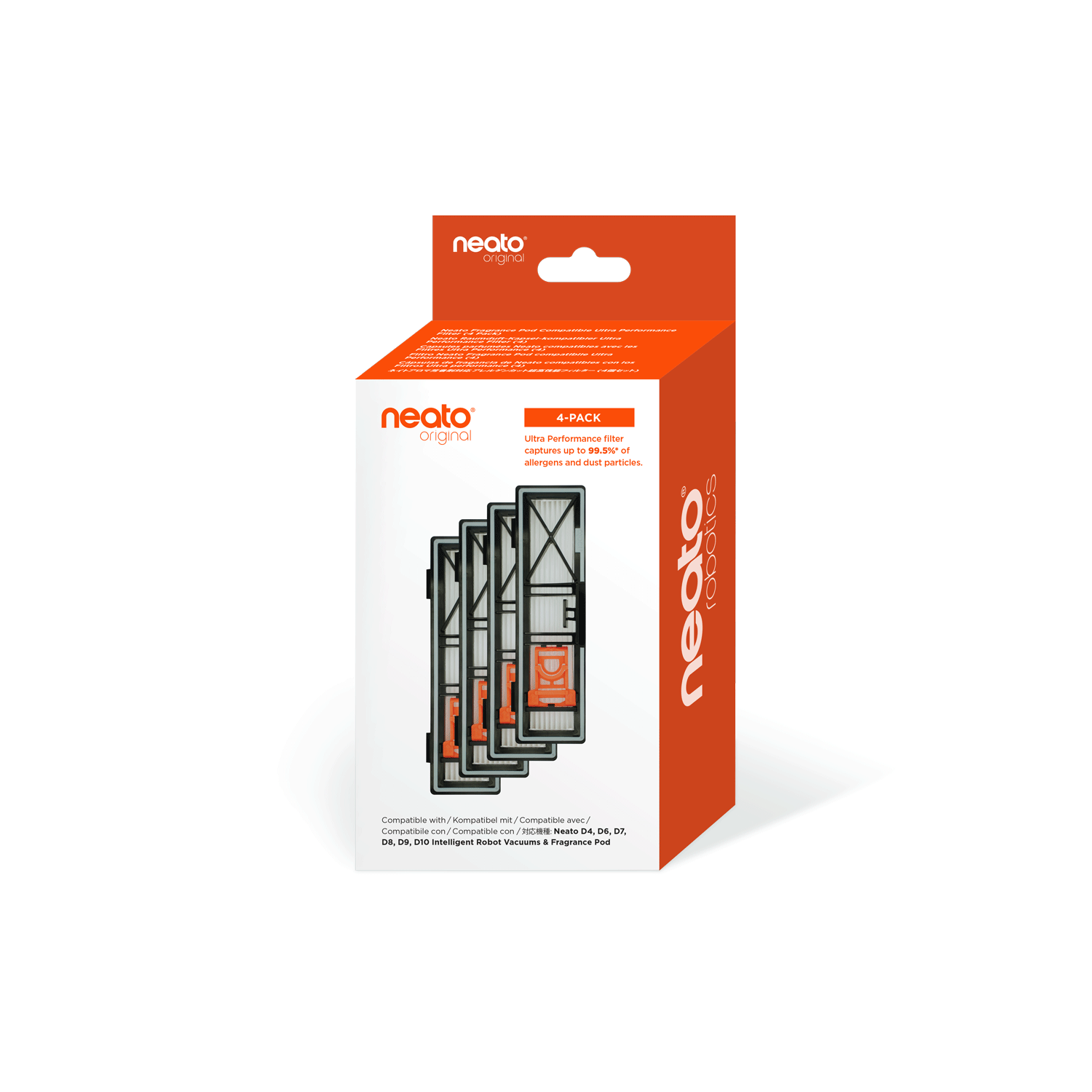 Neato Fragrance Pod-Compatible Ultra-Performance Filters (4-Pack)